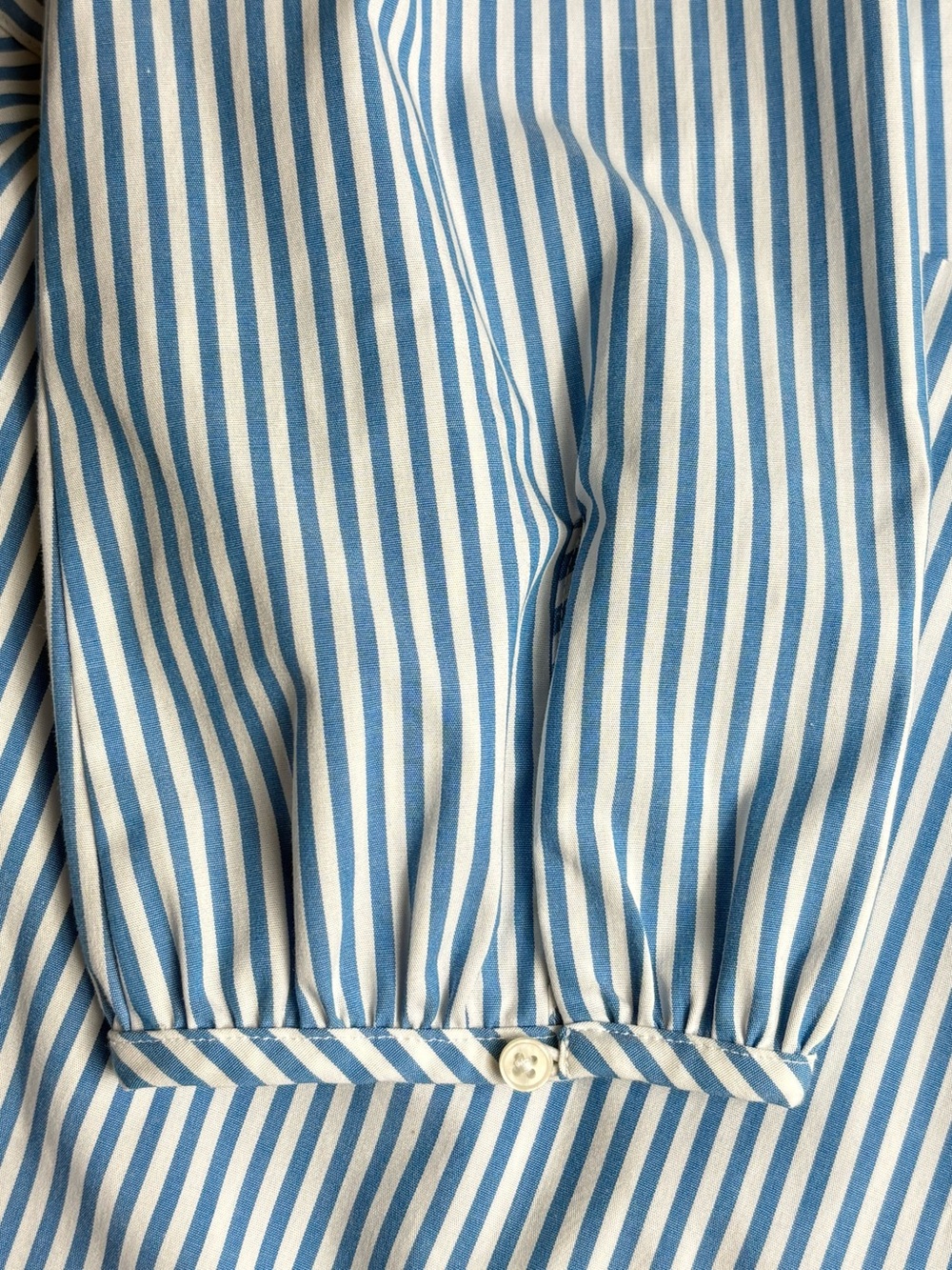 NWT J.Crew Blue White Striped Cotton Poplin Wrap Dress Size 12 K0691 - Picture 6 of 13